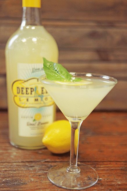 Cocktail of the Week: Deep Eddy Lemon Basil Martini | Austin Food Magazine Basil Martini, Deep Eddy Vodka, Vodka Recipes Drinks, Lemon Cocktail, Lemon Vodka, Lemon Drop Martini, Austin Food, Vodka Recipes, Lemon Basil