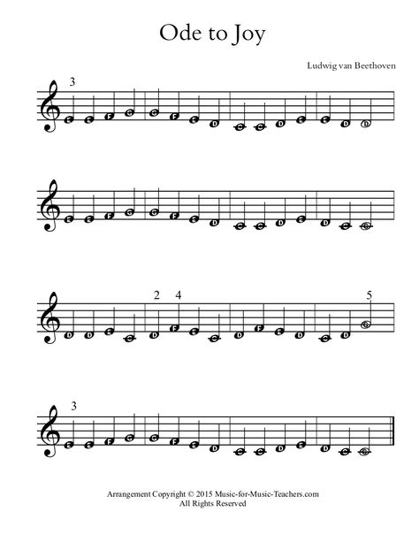 Ode To Joy Piano Songs Sheet Music, Piano Tutorials Songs, Sheet Music With Letters, Piano Sheet Music Letters, Easy Guitar Chords, Trumpet Sheet Music, Clarinet Music, Music Letters, Song Notes