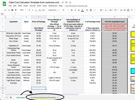 A Home Baker's Guide To Pricing Cakes (Free Price Calculator Sheet!) Pricing Cakes Chart, Cake Pricing Calculator, Cake Pricing Chart, Cake Pricing Guide, Cupcake Prices, Cake Chart, Wedding Sheet Cakes, Recipe Calculator, Wedding Cake Tasting