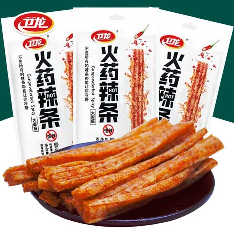 Korean Food And Snacks, Chinese Snacks Packaging, Chinese Snacks Aesthetic, Latiaochinese Snack, Korean Snacks Products, Japanese Snacks Packaging, Snacks Asian, Snacks Korean, Kue Macaroon