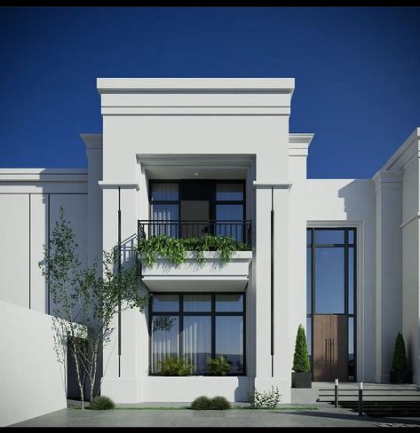 Neo Classic Villa Exterior, Villa Exterior Design, Modern Bungalow Exterior, Casa Clean, House Main Gates Design, House Outer Design, Best Modern House Design, Classic House Exterior, Classic House Design