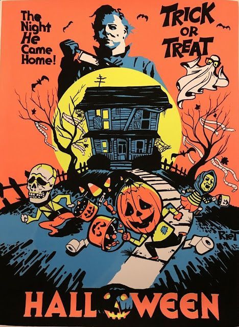 Halloween Houses, Vintage Halloween Art, Movies Wallpaper, Carte Halloween, Cartoon Halloween, Halloween Wallpapers, Film Vintage, Horror Artwork, Horror Posters