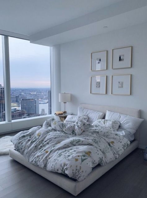 Small Apartment Bedrooms, Minimalist Apartment, Modern Bedroom Decor, Room Ideas Bedroom, Aesthetic Bedroom, Dream Rooms, Dream Bedroom, Modern Family, Design Case