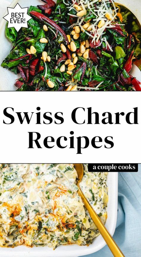 Swiss Chard And Kale Recipes, Recipes With Chard, Chard Salad Recipes, Vegan Swiss Chard Recipes, Recipe With Swiss Chard, Rainbow Swiss Chard Recipe, Cooking Swiss Chard, Swiss Chard Salad, Swiss Chard Recipes Easy