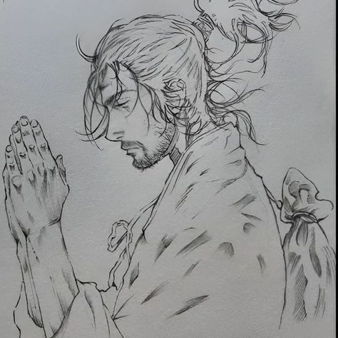 Sekiroo🙏. Manga Drawing Reference Pose, Musashi Miyamoto Drawing, Vagabond Drawing Easy, Miyamoto Musashi Drawing, Miyamoto Musashi Sketch, Manga Sketch Sketchbooks, Musashi Drawing, Vagabond Sketch, Vagabond Artwork