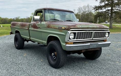 The seller of this sweet 4x4 has dropped their reserve! #Ford Ford Highboy 4x4, 1971 Ford F100, Ford Work Trucks, Ford Highboy, Work Trucks, Scenic Roads, Ford F100, Ford Pickup Trucks, Truck Ideas