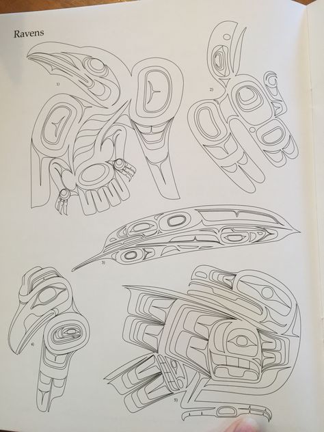 Haida design How To Draw Indigenous Art, Coast Salish Tattoo, Native Drawings, Haida Tattoo, Native American Art Projects, Native American Totem, Alaska Art, Coast Salish, Native Artwork