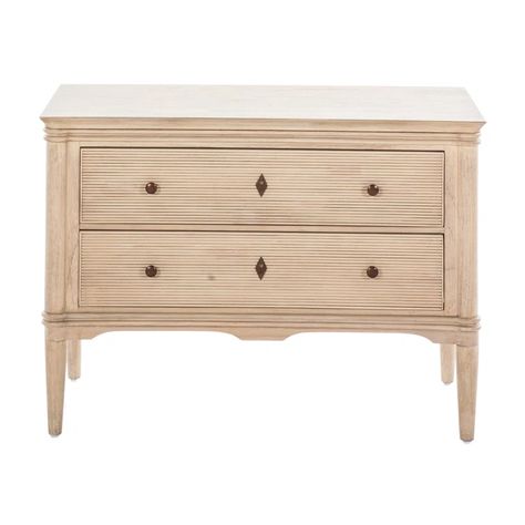 Gabby Linnea 2 - Drawer Nightstand | Perigold Nightstand Wood, Blonde Natural, 3 Drawer Nightstand, Pulaski Furniture, Vanguard Furniture, Country Antiques, 2 Drawer Nightstand, Iron Handles, Wood Nightstand