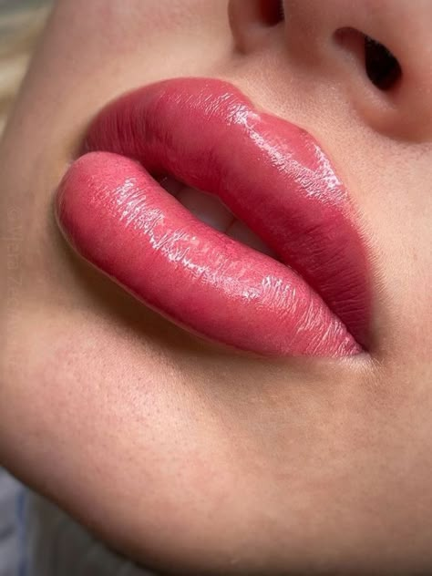 Lips Permanent Makeup, Perfect Nude Lipstick, Lip Permanent Makeup, Nude Lipstick Shades, Lips Inspiration, Lip Types, Botox Lips, Acupuncture Needles, Lips Photo