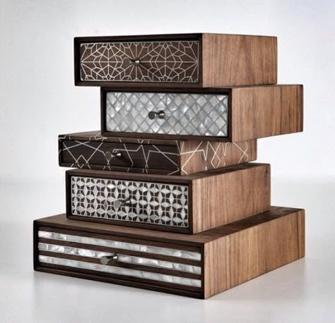 Designed by nada debs lebanon Stackable Drawers, Marble Logo, Nada Debs, Arabic Interior Design, Islamic Interior Design, Inlay Furniture, Indian Furniture, Islamic Design, Bone Inlay