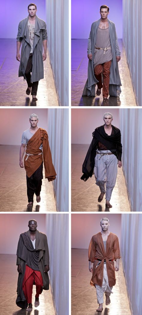 Stiaan Louw - #africa #draping Draped Menswear, Man Closet, Magic Flute, Dope Fits, Men Closet, 80s Mens, Imagine If, Winter's Tale, Cyberpunk Fashion