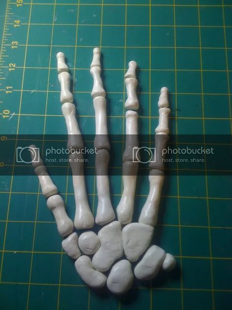 Clay Skeleton Hand, Senior Project Ideas, 3d Skeleton, Giant Skeleton, Epoxy Clay, Prop Maker, Zombie Hand, Halloween Zombie, Diy Halloween Projects