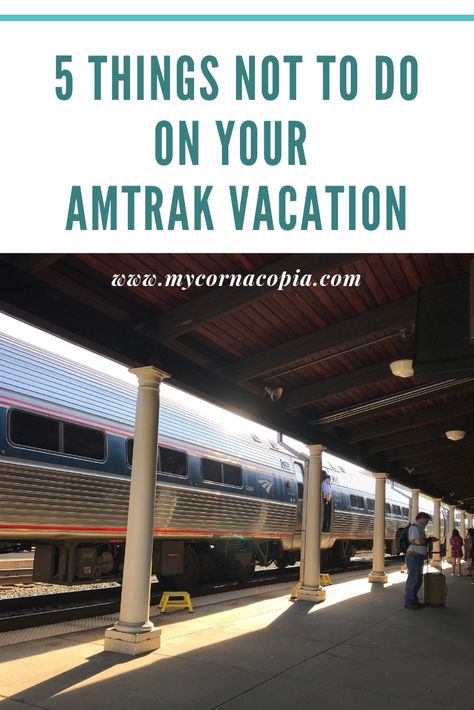 Train Travel Hacks, Amtrak Train Travel East Coast, What To Pack For A Train Trip, Amtrak Train Travel Destinations, Train Travel Ideas, Amtrack Vacations, Train Rides In America, Amtrak Train Travel Tips, Train Outfit Travel