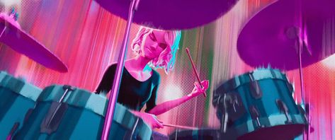 Animated Spider, Dance Background, Blue Man Group, Spider Man Into The Spider Verse, Drums Art, Spiderman Art Sketch, Into The Spider Verse, How To Play Drums, Gwen Stacy