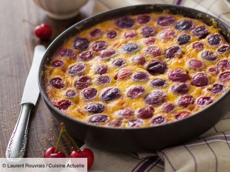 Clafoutis Recipes, Cherry Clafoutis, Classic French Desserts, Crazy Kitchen, Classic French Dishes, Cherry Desserts, French Dishes, Cabbage Soup, Classic Desserts