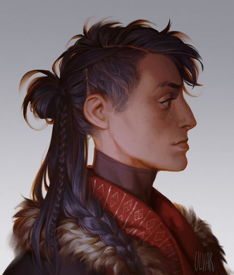 D D Character Ideas, Creation Art, Kestrel, Fantasy Inspiration, Character Creation, How To Draw Hair, Dnd Characters, Character Portraits, A Drawing