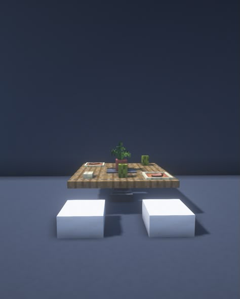 Pool Table Minecraft, Minecraft Table Ideas, Minecraft Table, Minecraft Decoration Ideas, Table Minecraft, Minecraft Decoration, Minecraft Interior, Minecraft Structures, Build A Table