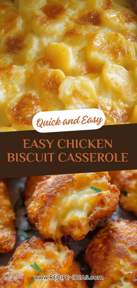 This Pinterest pin showcases a delicious Easy Chicken Biscuit Casserole image along with preparation tips. Enjoy a comforting meal that’s simple to whip up for your family gatherings. Chicken Biscuit Bubble Bake, Easy Chicken And Biscuits Casserole, Baked Chicken And Biscuits, Chicken And Grands Biscuits, Chicken Bisquick Casserole, Chicken Bubble Biscuit Bake, Easy Chicken And Biscuits Recipe, Chicken Bubble Biscuit Bake Casserole, Chicken Biscuit Recipes