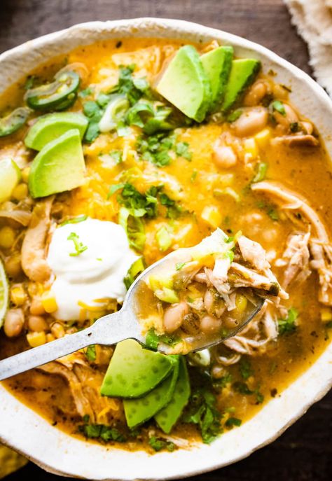 Crock Pot Recipes White Chicken Chili, White Chicken Chili Elote, Clean Instapot Recipes, New York Times White Chicken Chili, Cooking Light White Chicken Chili, Gut Friendly Crockpot Recipes, White Bean Ground Chicken Chili, Light White Chicken Chili, White Chili Chicken Recipe Dairy Free