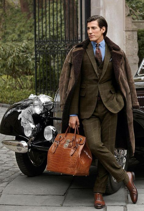 Gentleman Style Outfits, A Man In A Suit, Man In A Suit, Moncler Jacket, Sharp Dressed Man, Ralph Lauren Purple Label, Ralph Lauren Collection, Well Dressed Men, Gentleman Style