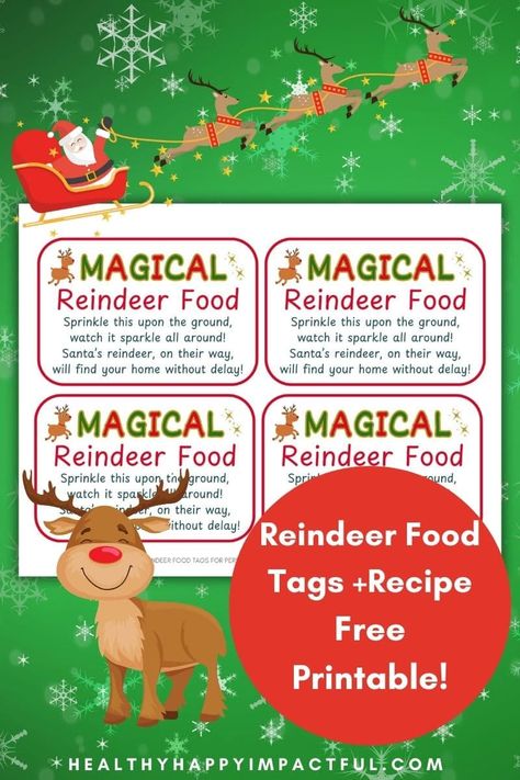 Christmas Eve Printables Free, Reindeer Food Labels Free Printable Tags, Magical Reindeer Food, Reindeer Names Printable Free, Reindeer Food Labels Printables Free, Reindeer Food Tags Free Printable, Printable Reindeer Food Tags, Reindeer Food Printable Free, Magic Reindeer Food Printable