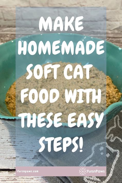 Homemade Wet Cat Food Recipes / homemade soft cat food / Cat Wet Food Recipe Diy Raw Cat Food Recipe, Cat Food Recipe Easy, Easy Homemade Cat Food, Diy Wet Cat Food Recipes, Homemade Cat Food Toppers, Crockpot Cat Food Recipes, Diy Wet Cat Food, Homemade Kitten Food Recipes, Fresh Cat Food Recipes