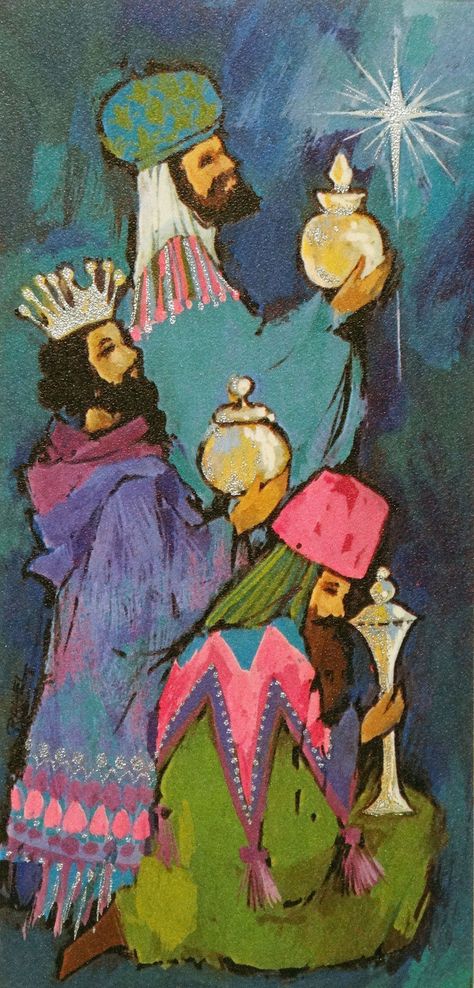 3 Wise Men Painting, Three Wise Men Painting, The Three Kings, The Wise Men, Three Kings Art, Three Kings Day, 3 Kings, Happy Three Kings Day, King Drawing