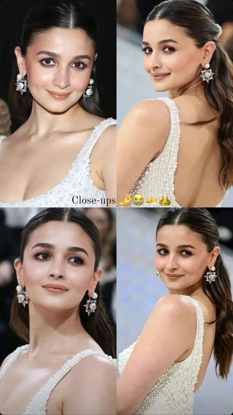 Alia Bhatt Makeup Looks, Messy Ponytail Hairstyles, Royal Indian Wedding, Henna Designs Back, Best Indian Wedding Dresses, Makeup Tuts, Alia Bhatt Photoshoot, Soft Makeup Looks, Celebrity Makeup Looks