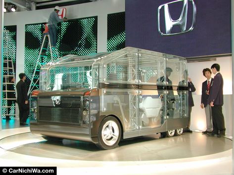 Honda Unibox Multi Life Terminal – Flashback to the 35th Tokyo Motor Show – CarNichiWa® Tokyo Motor Show, Concept Vehicles, Electric Generator, Polycarbonate Panels, Concept Motorcycles, Listening Room, Honda Element, Honda S, Head Up Display