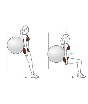 Ball Squats, Proper Squat Form, How To Squat Properly, Quick Ab Workout, Quick Abs, Squat Form, Oblique Workout, Wall Workout, Ab Work