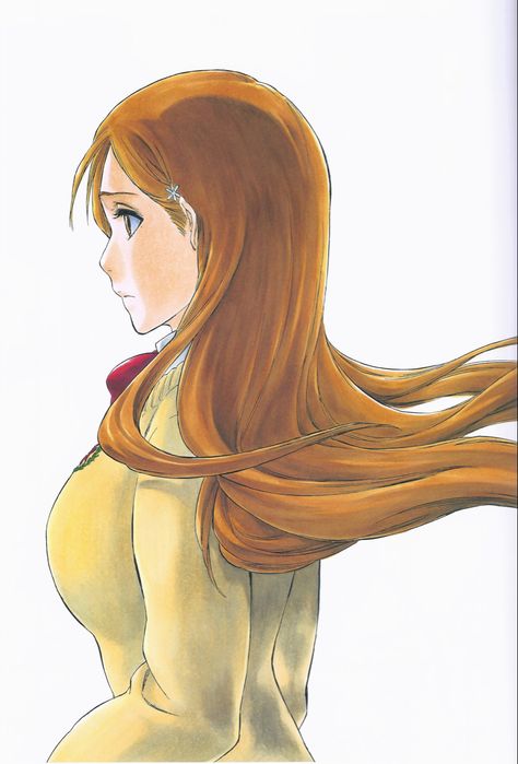 Tite Kubo Art, Kubo Art, Fire Pfp, Bleach Girls, Orihime Bleach, Ichigo X Orihime, Kubo Tite, Yoruichi Shihouin, Inoue Orihime