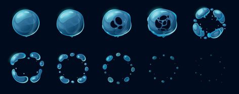 Bubble Animation, Water Sphere, Game Sprite, Cartoon Bubbles, Bubble Blowing, Animation Cartoon, Water Bubbles, Soap Bubbles, Heart Tree