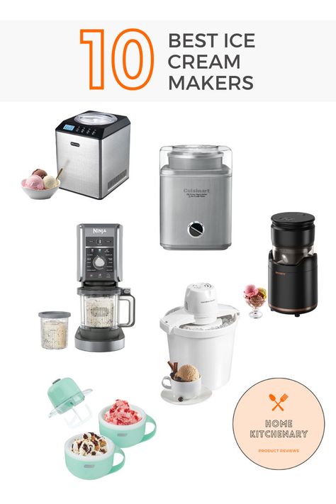 White background with six ice cream makers on it and a text overlay that reads "10 best ice cream makers" Best Ice Cream Maker, The Best Ice Cream, Ice Cream Makers, Cold Ice, Best Ice Cream, Ice Cream Maker, Buyers Guide, Ice Cream Recipes, Holiday Treats