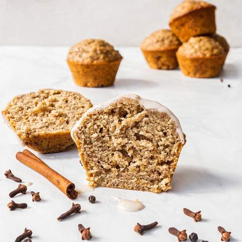 Chai Banana Muffins, Banana Spice Muffins, Banana Breakfast Muffins, Cooking With Coconut Oil, Banana Breakfast, Chai Spice, Breakfast Muffins, Breakfast On The Go, Make Ahead Breakfast