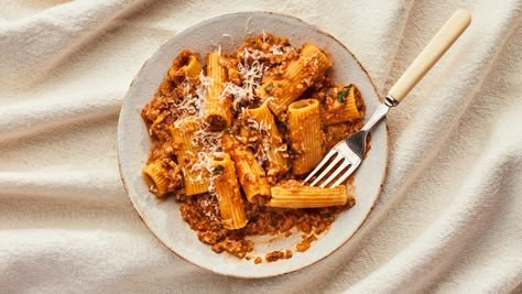 Cauliflower Bolognese Recipe | Bon Appetit Cauliflower Bolognese, Magical Abilities, Sunday Sauce, Bolognese Recipe, Cauliflower Recipes, Taco Bell, What’s Going On, Us Foods, How To Cook Pasta