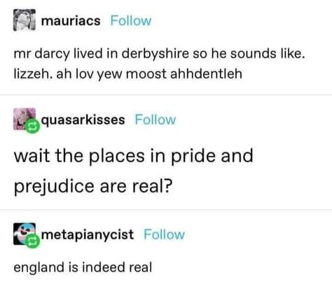 Pride & Prejudice Movie, Literary Humor, Literature Humor, Laugh Track, Jane Austen Books, The Darkest Minds, Drama Memes, Mr Darcy, Funny Comments