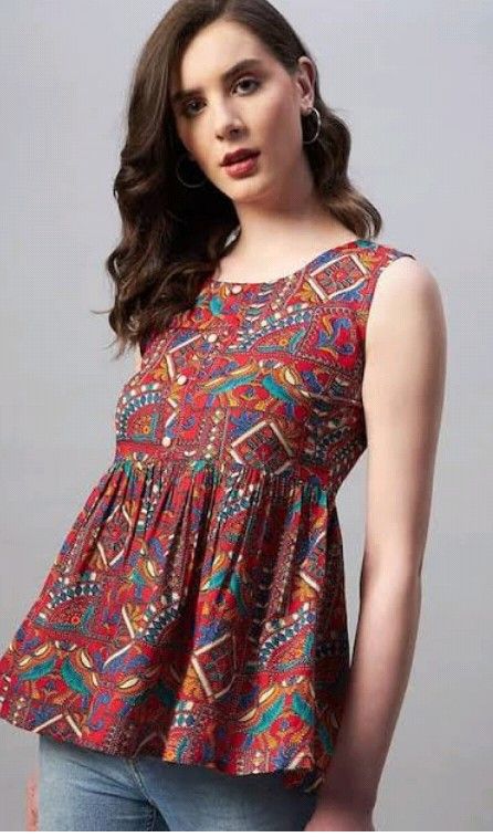 Short Kurti Designs Latest, Short Kurti Designs, Printed Kurti Designs, Blouse Designs High Neck, Short Kurti, Kurti Designs Latest, Unique Blouse Designs, Printed Kurti, Unique Blouse