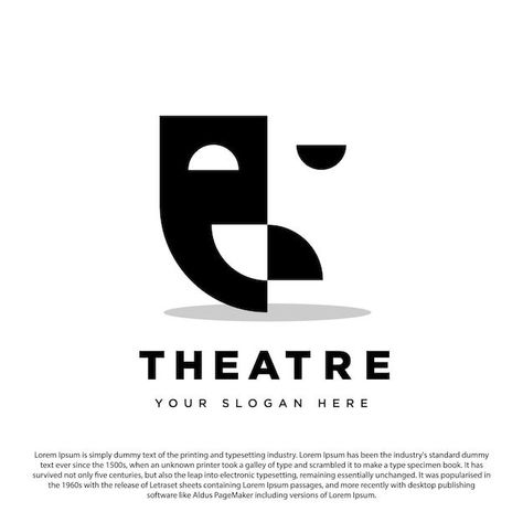 Freepik | Create great designs, faster Drama Logo Design, Theatre Logo Design, Theater Logo Design, Theater Symbol, Mask Logo Design, Theater Illustration, Theater Branding, Theatre Symbol, Stage Logo