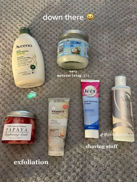 Body Care Routine Steps List, Sensitive Skin Shower Routine, Bodycare Products List, Down There Hygiene, Hygiene Products Vanilla, Body Skin Care Routine Tips, Kitty Care Routine, Hygiene Down There, Best Body Care Products