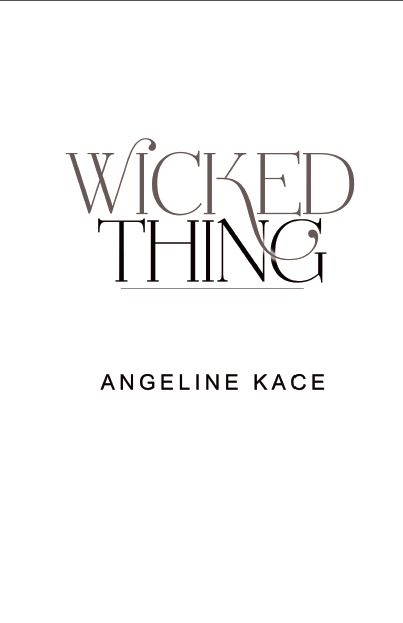 Half title page for Wicked Thing by Angeline Kace Magazine Titles, Title Design, Book Layout, Type Design, Lettering Design, Book Design, Typography, Books, Design