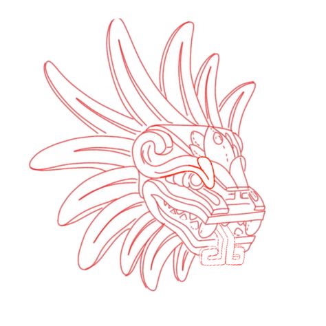 Mayan Animals, Aztec Tattoo Mexican For Women, Mayan Tattoos For Women, Aztec Art Tattoo, Aztec Dragon, Quetzalcoatl Tattoo, Aztec Drawing, Arm Tattoos Drawing, Jaguar Tattoo