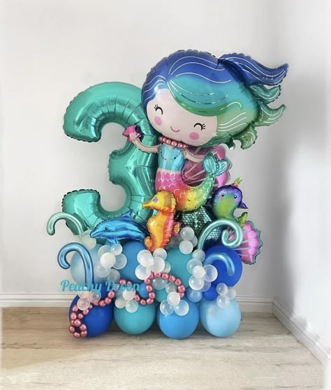 Mermaid Balloon Bouquet, Balloon Stack, Balloon Base, Balloon Marquee, Balloon Bouquet Delivery, Birthday Balloon Bouquet, Rainbow Bouquet, Balloon Arch Decorations, Mermaid Balloons