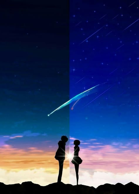 Wallpaper Anime #fantasi # Fantasi # amreading # books # wattpad Your Name Wallpaper, The Garden Of Words, Anime Disney, Your Name Anime, Anime Galaxy, Wallpapers Android, Anime Expo, Name Wallpaper, Anime Love Couple