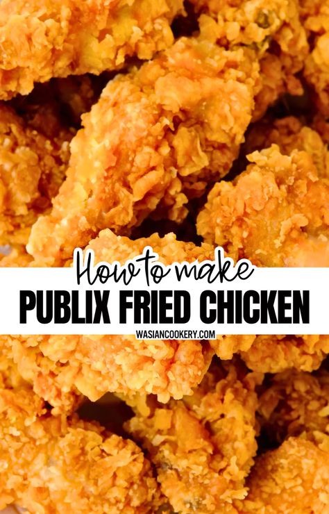 Publix Fried Chicken Recipe - Wasian Cookery Publix Chicken Tenders Recipe, Publix Fried Chicken Recipe, Fried Chicken Seasoning, Fried Chicken Ingredients, Chicken Milk, Tender Meat, Chicken Tender, Buttermilk Chicken, Fried Chicken Recipe