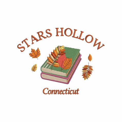 Stars Hollow Connecticut, Heart Machine Embroidery, Cat Machines, Stars Hollow, Embroidery On Clothes, Dec 25, Cute Ghost, Gilmore Girls, Gorgeous Design