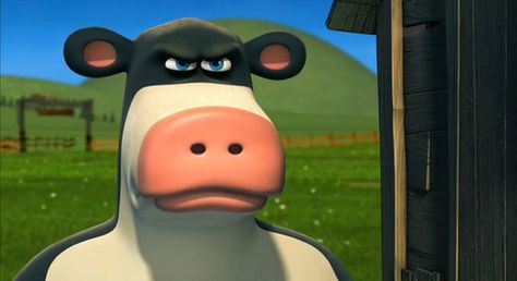 Otis Barnyard, Otis The Cow, Nickelodeon Movies, Cartoon Nickelodeon, Vsco Wallpaper, Walking The Plank, Creation Station, The Barnyard, Nickelodeon Shows