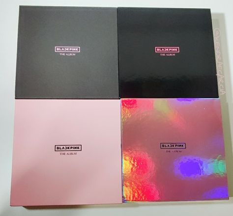 BLACKPINK first album, THE ALBUM 🖤💗 Blackpink Shopping, Kpop Album Cover Blackpink, Blackpink Album Aesthetic, Fanmade Blackpink Album Cover, Square One Blackpink Album Cover Fanmade, Blackpink Album Collection, The Album Blackpink Cover, K Pop Albums, Album Blackpink