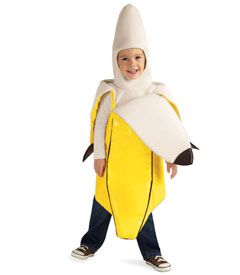 banana costume Banana Costume Diy, Banana Fancy Dress, Kids Banana Costume, Fruit Fancy Dress, Banana Halloween Costume, Boys Halloween Costumes, Thema Fruit, Vegetable Costumes, Strawberry Costume