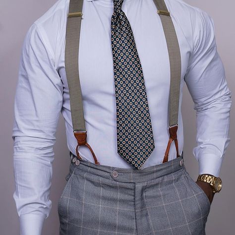 Mens Suspenders Outfit, Suit With Suspenders, Suspenders Men Fashion, Mens Pants Fashion Casual, Suspenders Outfit, Kids Braces, Mens Casual Suits, Bowtie And Suspenders, Suspenders Men