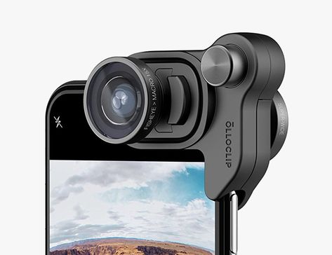 The Best Camera Accessories for iPhone X. Olloclip Mobile Photography Box Set Camera Accessories Must Have, Camera Assesories, Camera Product Design, Camera Glasses, Iphone Camera Accessories, Iphone Accessories Gadgets, Luxury Camera Bag For On-the-go, Photography Boxes, Best Cameras For Travel